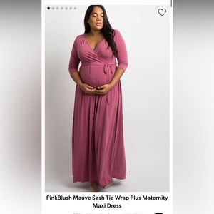 PinkBlush Plus Size Maternity Dress